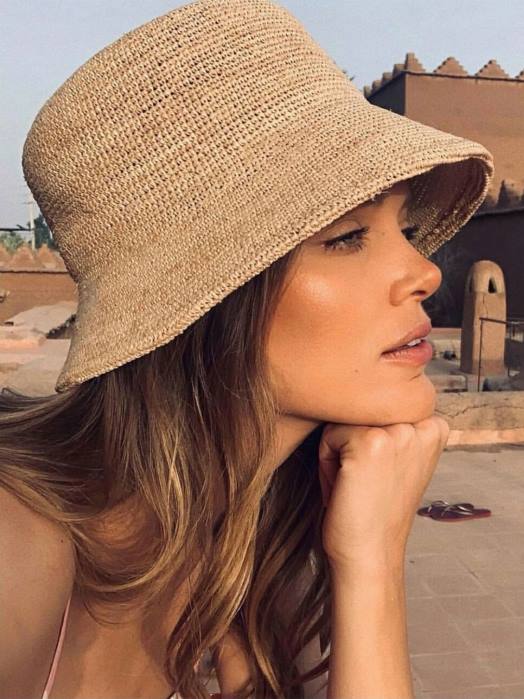 4P28592 Senso hoeden inca bucket hat naturel