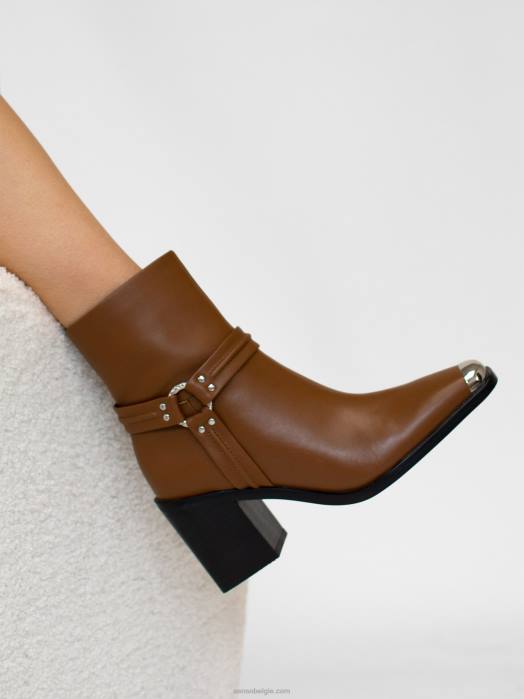 4P2874 Senso laarzen hunny kastanje