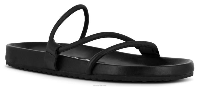 4P28434 Senso sandalen half ebbenhout