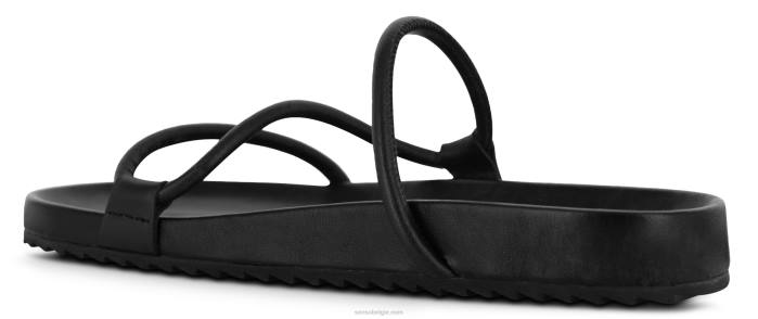 4P28434 Senso sandalen half ebbenhout