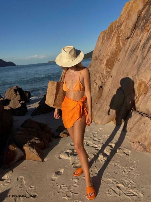 4P28477 Senso sandalen bentley en mandarijn