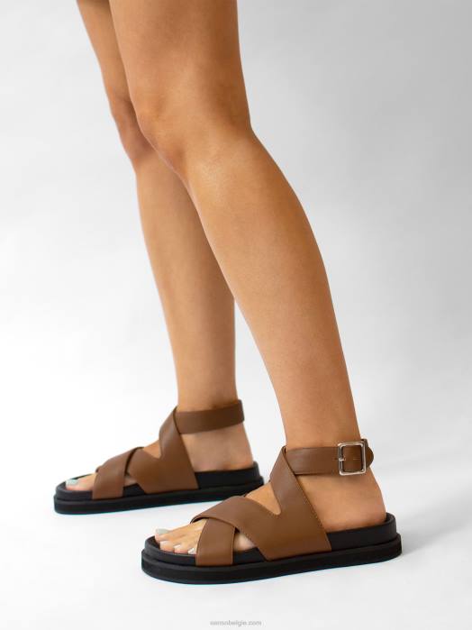 4P28491 Senso sandalen noah kastanje