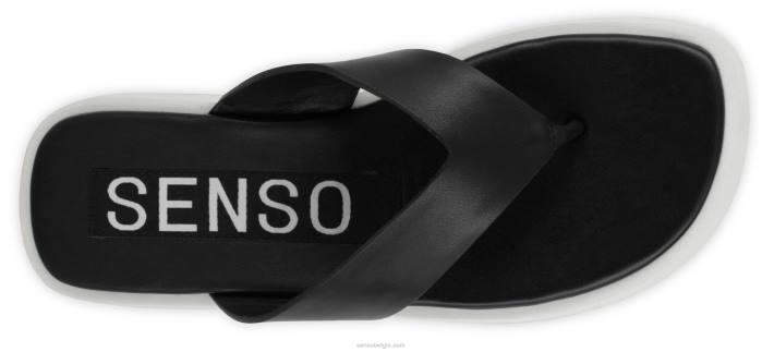 4P28497 Senso sandalen parker ebbenhout